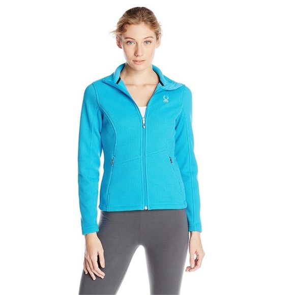 Spyder Full Zip Core Jacket Teal Blue XS - Picture 1 of 12
